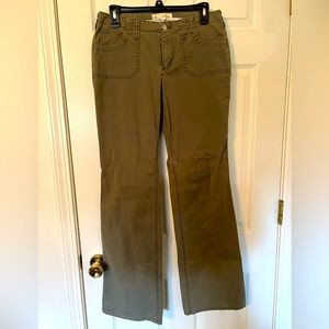 London Jean Chino Stretch Pants Size 8 Long, The Christy Fit. Green